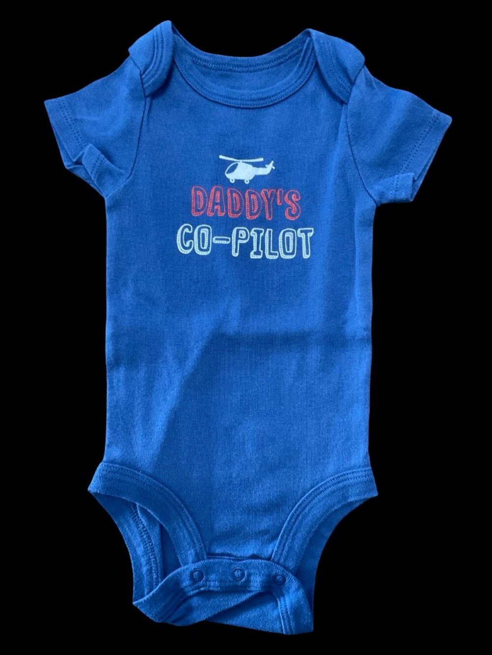 🌻10/$25 - Blue "Daddy's Co-Pilot" Onesie